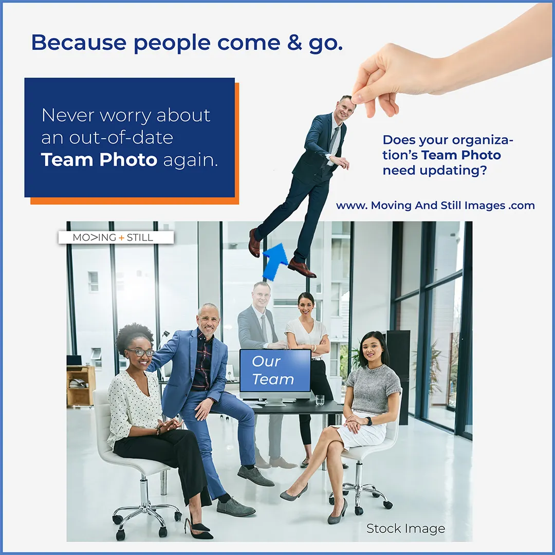 Business Group Photo Person Replacement